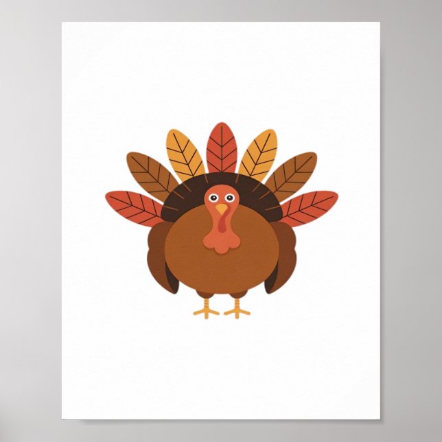 Thanksgiving Turkey – Autumn Holiday Classic Class Poster (Front)