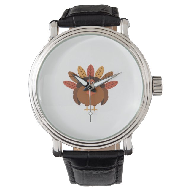 Thanksgiving Turkey – Autumn Holiday Classic Class Watch (Front)