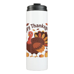Thanksgiving Turkey – Autumn Holiday Classic Overs Thermal Tumbler