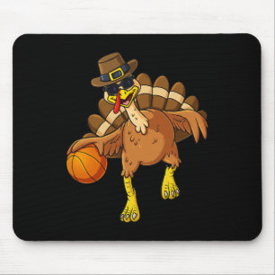 Thanksgiving Turkey Basketball Player Fun Boys Gir Mouse Mat