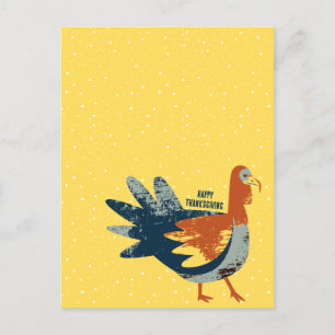 Thanksgiving  Turkey Bird Postcard
