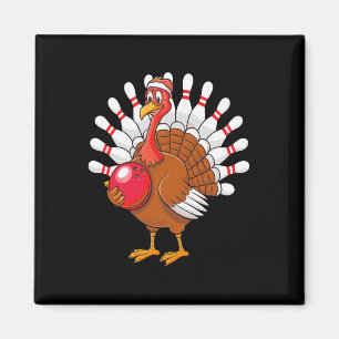 Thanksgiving Turkey Bowling Pin Matching Team 1 Magnet