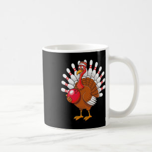 Thanksgiving Turkey Bowling Pin Matching Team Coffee Mug