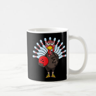 Thanksgiving Turkey Bowling Pin Matching Team Gift Coffee Mug
