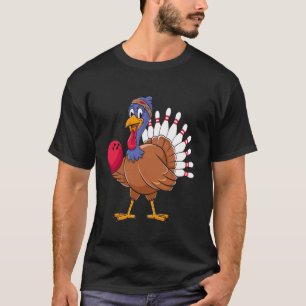 Thanksgiving Turkey Bowling Pin Matching Team T Sh T-Shirt