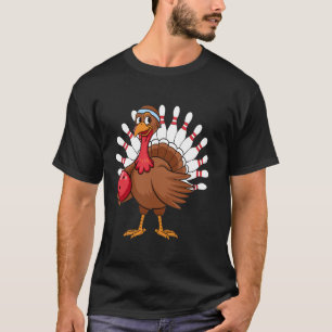 Thanksgiving Turkey Bowling Pin Matching Team T Sh T-Shirt