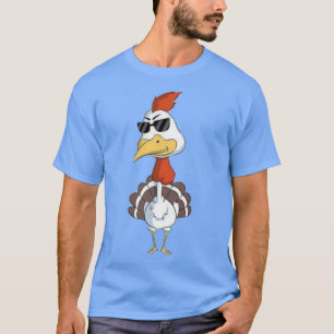 Thanksgiving Turkey Brown Feather Yellow Crown Hap T-Shirt