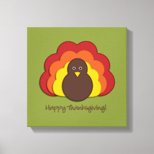 Thanksgiving turkey canvas print
