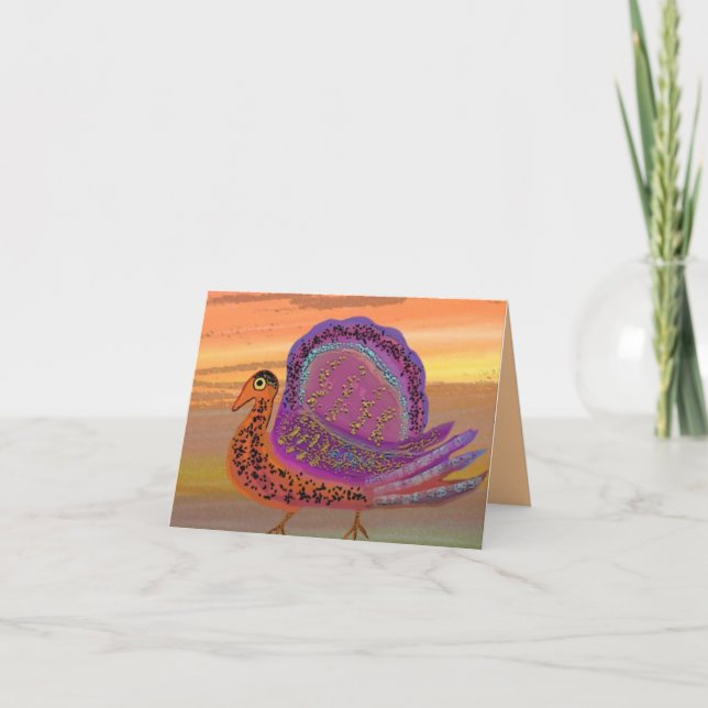 Thanksgiving Turkey Card (Front)