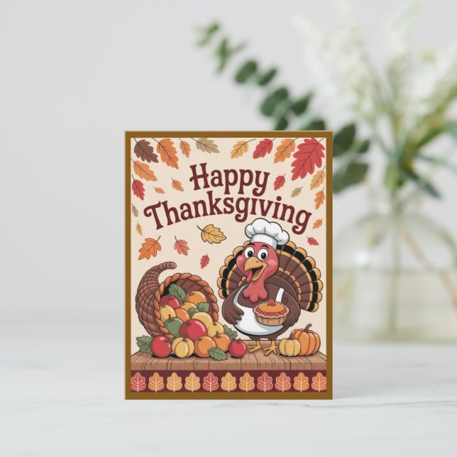 Thanksgiving Turkey Card (Standing Front)