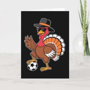 Thanksgiving Turkey Cat Funny Thanksgiving Men Wom Card
