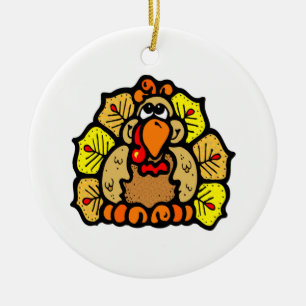 Thanksgiving Turkey Ceramic Tree Decoration