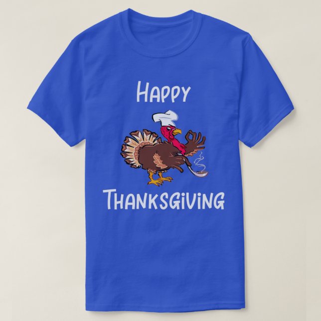 Thanksgiving Turkey Chef 2 T-Shirt (Design Front)