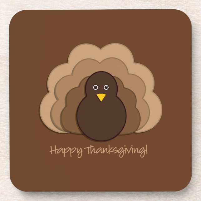 Thanksgiving turkey coaster (Front)