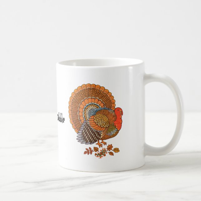 Thanksgiving Turkey Coffe Mug (Right)