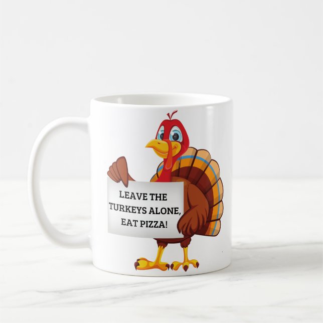 Thanksgiving Turkey Coffee Mug (Left)