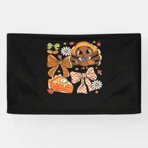 Thanksgiving Turkey Coquette Classic T-Shirt Banner