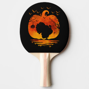THANKSGIVING TURKEY COSTUME PUMPKIN FALL SEASON PING PONG PADDLE