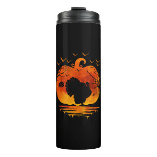 THANKSGIVING TURKEY COSTUME PUMPKIN FALL SEASON THERMAL TUMBLER