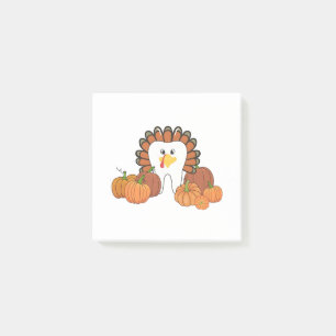 Thanksgiving Turkey Dental Dentist Teeth Post-it Notes