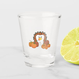 Thanksgiving Turkey Dental Dentist Teeth Shot Glass
