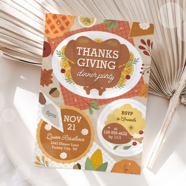 Thanksgiving Turkey Dinner Invitation (Creator Uploaded)