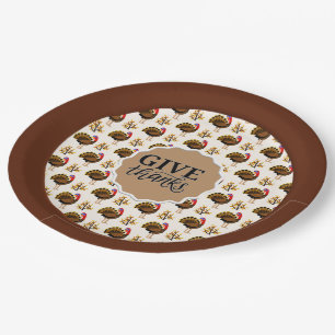 Thanksgiving Turkey Dinner   Paper Plate