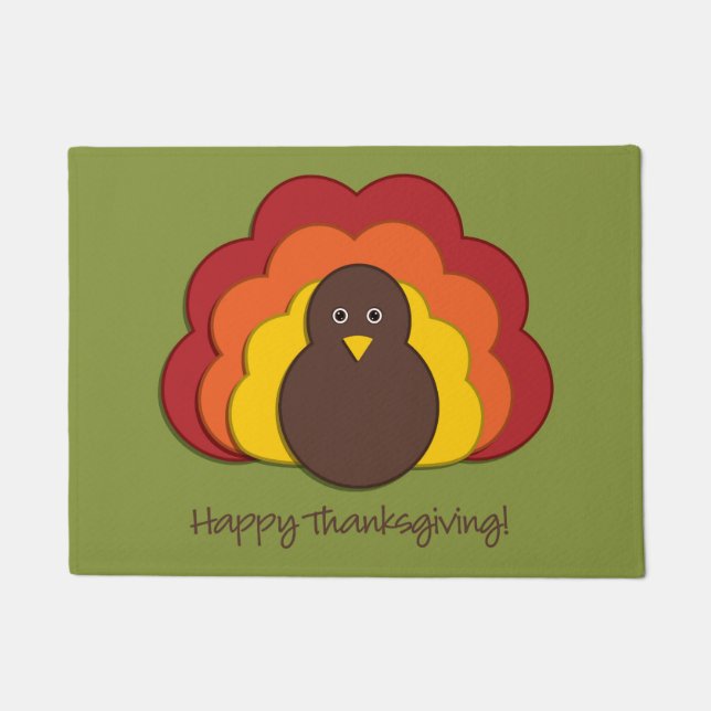 Thanksgiving turkey doormat (Front)