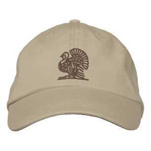 Thanksgiving Turkey Embroidered Hat