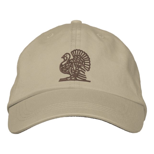 Thanksgiving Turkey Embroidered Hat (Front)