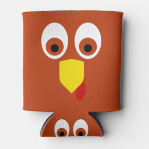 Thanksgiving Turkey Face Can Cooler