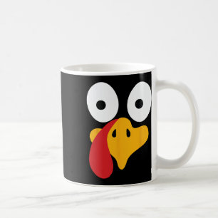 Thanksgiving Turkey Face Costume Coffee Mug