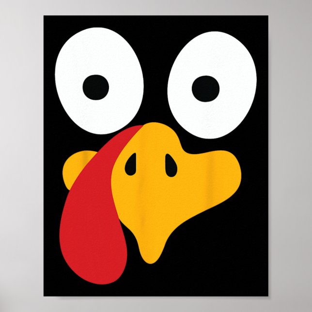 Thanksgiving Turkey Face Costume  Poster (Front)