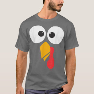 Thanksgiving Turkey Face Matching Family Costume C T-Shirt