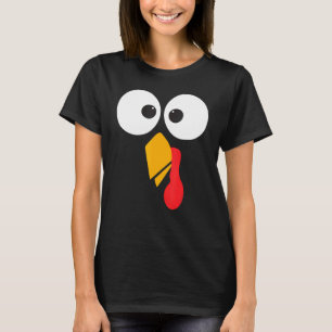 Thanksgiving Turkey Face Matching Family Costume C T-Shirt