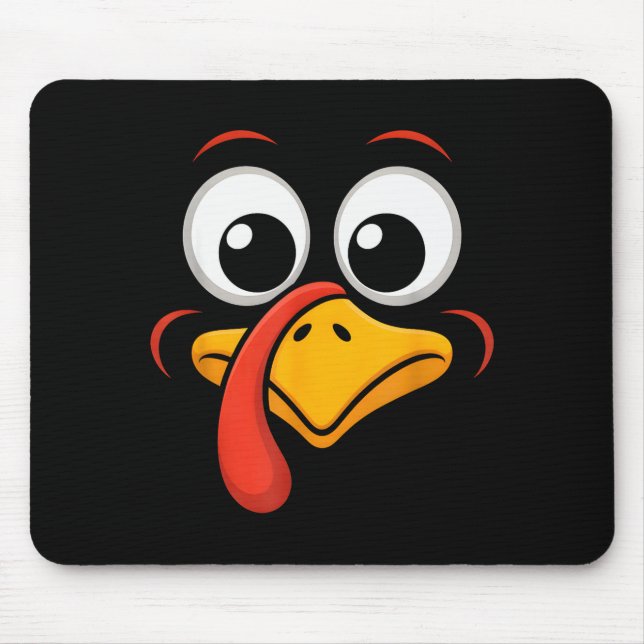 Thanksgiving Turkey Face Matching Family Costume G Mouse Mat (Front)