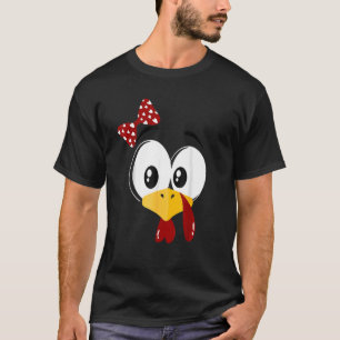 Thanksgiving Turkey Face Matching Family Costume K T-Shirt
