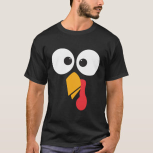 Thanksgiving Turkey Face Matching Family Costume T-Shirt