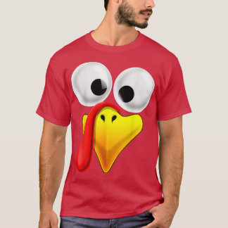 Thanksgiving Turkey Face Matching Family Costume T-Shirt