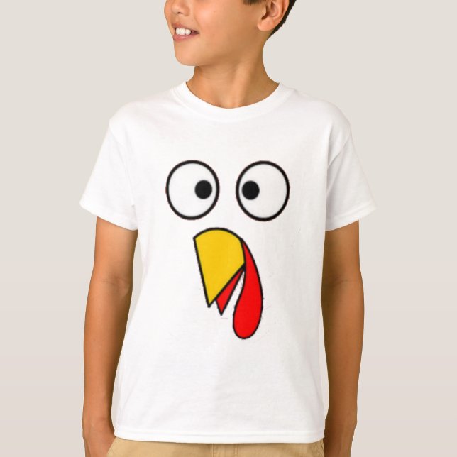 Thanksgiving Turkey Face Tees (Front)