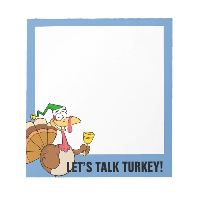 Thanksgiving Turkey Funny Disguise for Christmas Notepad (Front)