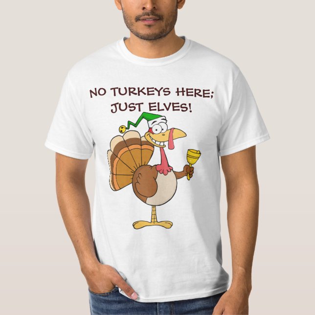 Thanksgiving Turkey Funny Disguise for Christmas T-Shirt (Front)