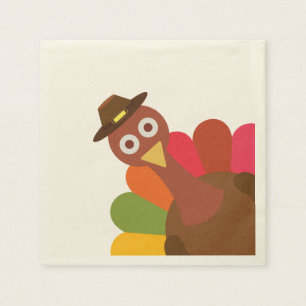 Thanksgiving Turkey. Funny. Humour. Napkin