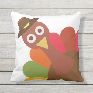 Thanksgiving Turkey. Funny. Humour. Outdoor Cushion