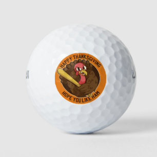 Thanksgiving Turkey, Funny Thanksgiving Quote Golf Balls