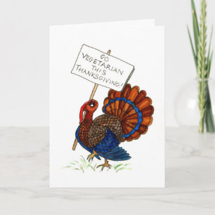 Thanksgiving Turkey Greeting Card