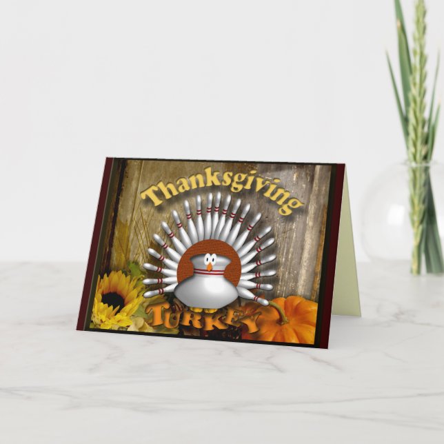 Thanksgiving Turkey Holiday Card (Front)
