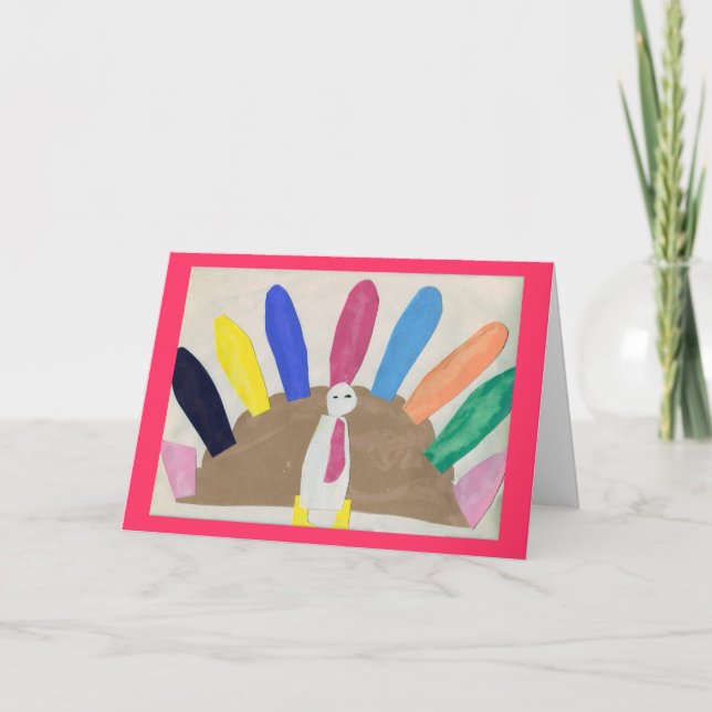 Thanksgiving Turkey Holiday Card (Front)