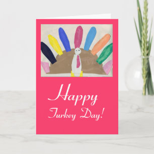 Thanksgiving Turkey Holiday Card