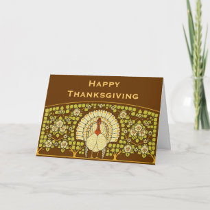 Thanksgiving Turkey Holiday Card